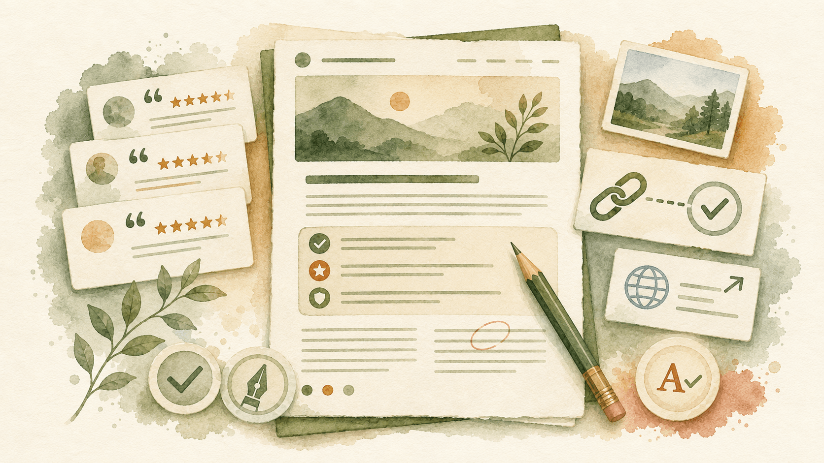A clearly organized website page with reviews, editing marks, images and maintained external links.
