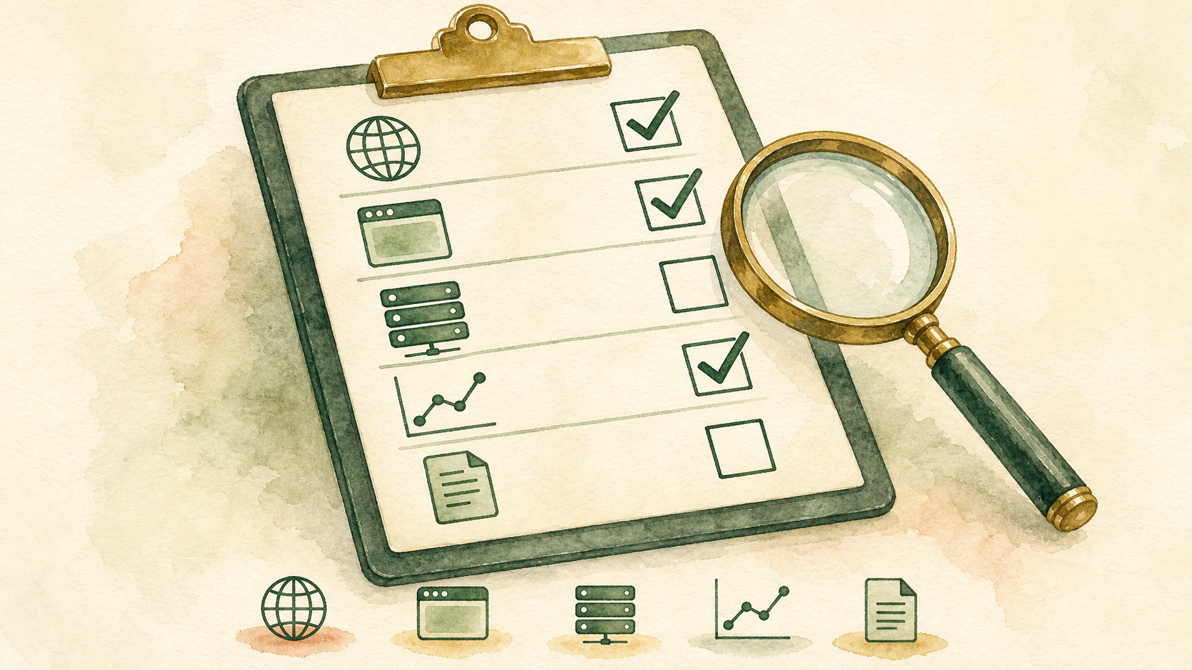 Five-step ownership audit: check domain, platform, hosting, analytics, and contract